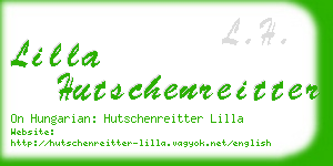 lilla hutschenreitter business card